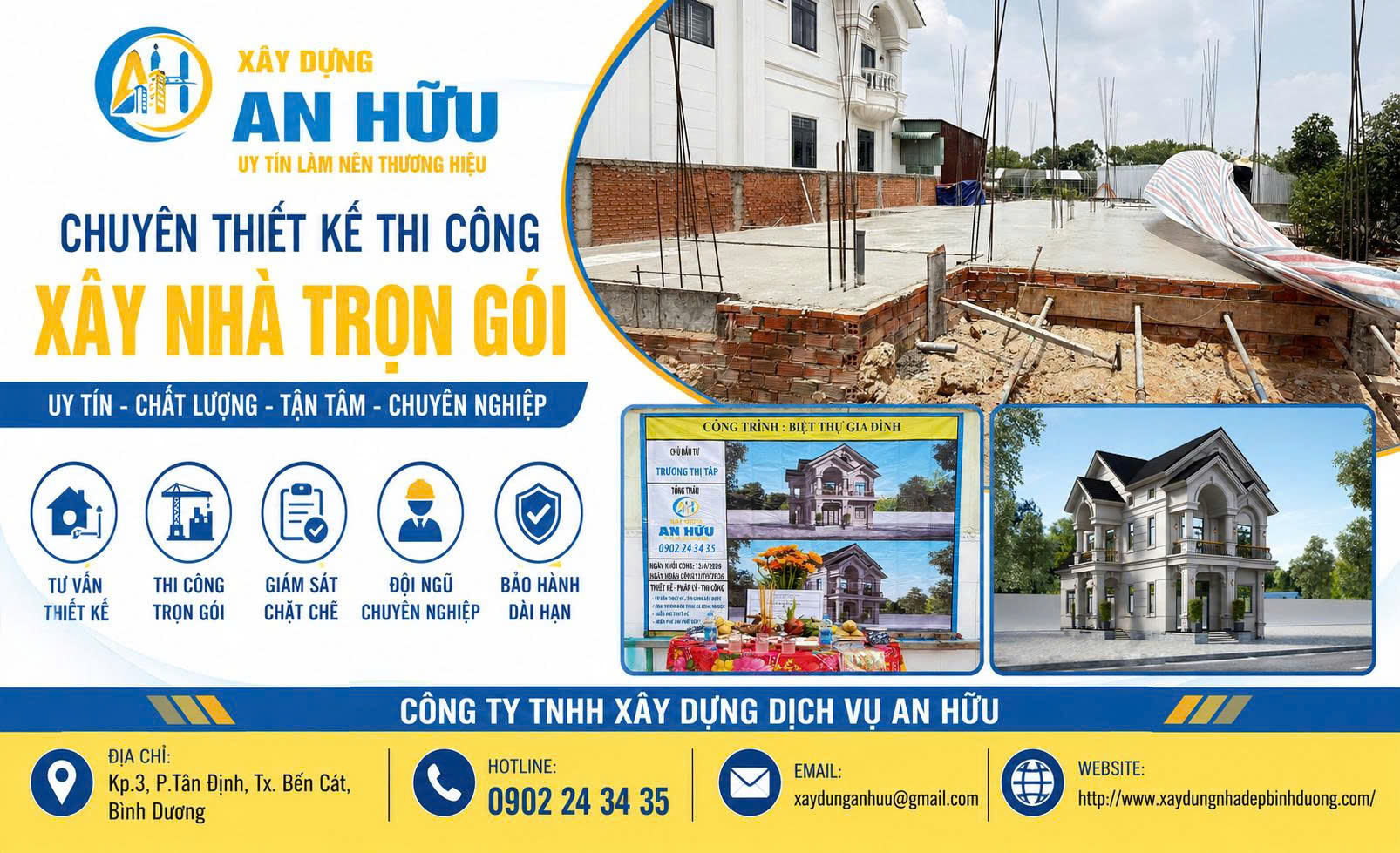 đơn vị thi công dân dụng uy tín Bình Dương